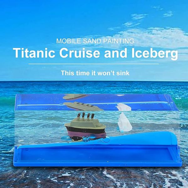 Titanic Cruise Iceberg Fluid | Moving Titanic Liquid Wave Cruise Ship